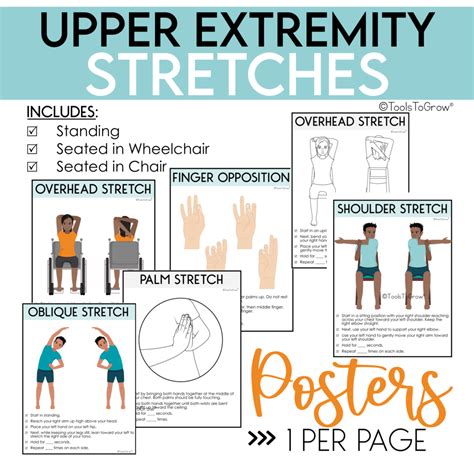 Upper Extremity Strengthening Exercises And Range Of Motion Stretches