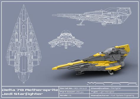 LEGO MOC Anakins Delta 7B Heavy Jedi Starfighter by TDMocs | Rebrickable - Build with LEGO