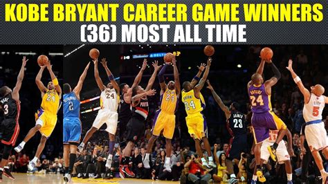 Kobe Bryant 5 Minutes Ultimate Career Game Winners Mix Youtube