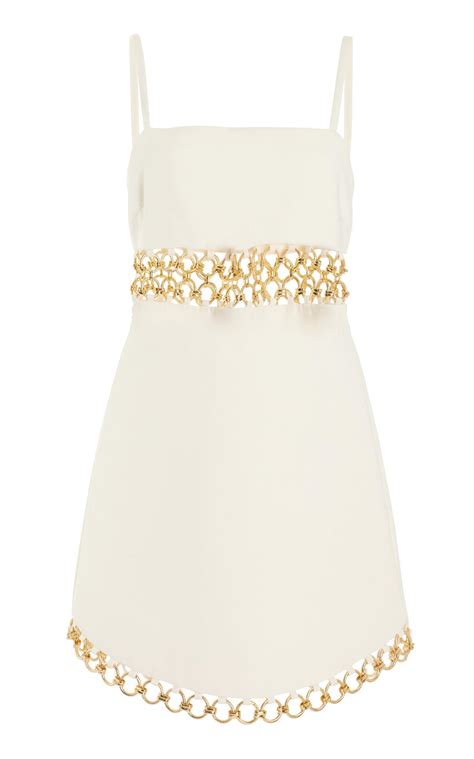 Alexis Gaudy Chain Detailed Mini Dress In White Lyst