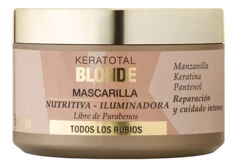 Mascarilla Keratotal Blonde X 250 Gr Bellissima MercadoLibre