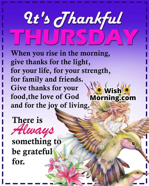 Thankful Thursday Quotes Wishes - Wish Morning