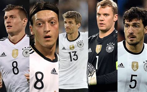 Best Five Players Of German Football Team