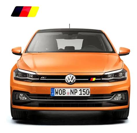 Emblema Adesivo Bandeira Alemanha Metal Resinado Volkswagen