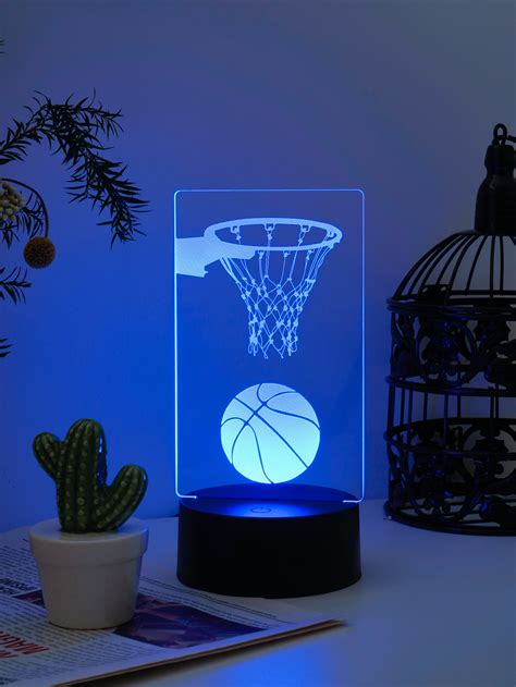 1 pieza Luz de la decoración baloncesto