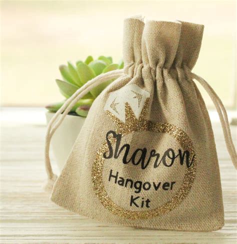 Personalized Hangover Kit Bridesmaids Hangover Bag Brides Etsy