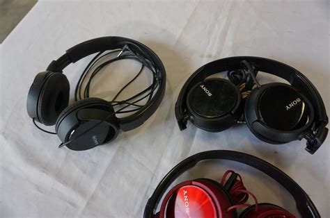 3 Pairs Of Sony Over Ear Headphones