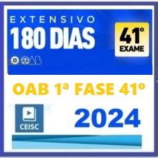 OAB 1ª FASE 41º XLI EXAME EXTENSIVO 180 DIAS 2024 Rateio Concursos