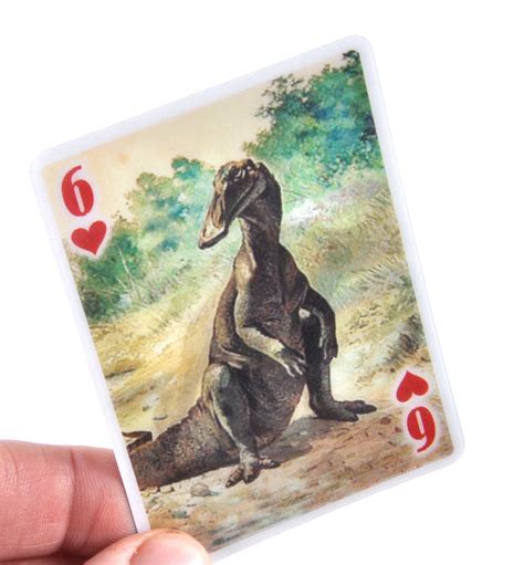 Kikkerland | 3D Dinosaur Playing Cards | Indigo Blue Trading