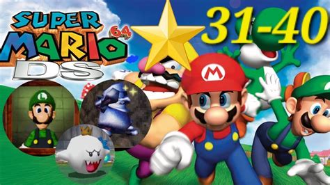 Super Mario 64 Ds Estrellas 31 40 Gameplay Mundos 3 5 6 Y 7 Desbloqueo De Luigi Metal