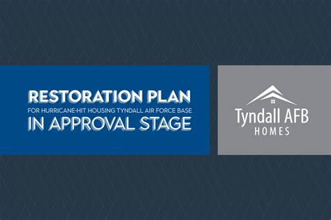 Restoration plan for hurricane-hit housing at Tyndall Air Force Base in approval stage