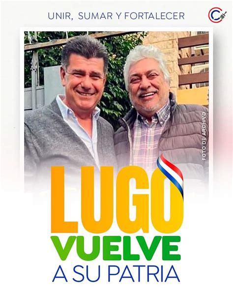 Efra N Alegre On Twitter Celebro La Vuelta Del Presidente Lugo A