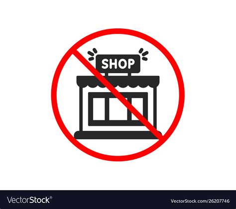 Shop Icon Store Symbol Royalty Free Vector Image