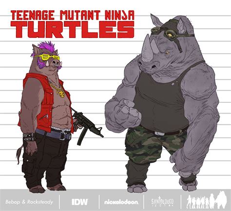 Bebop and Rocksteady_Designs by Santolouco on DeviantArt