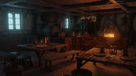 ArtStation - ENVIRONMENT ART - Medieval Tavern