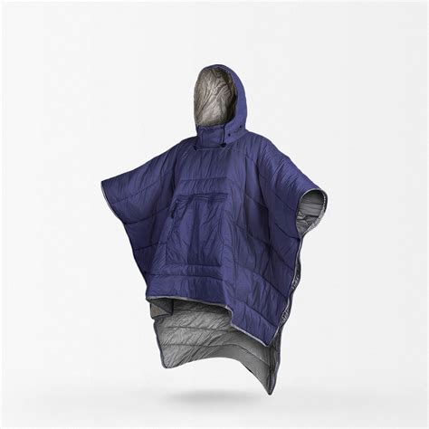 Military Warm Poncho Navy Blue