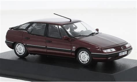 Modellino In Miniatura Citroen XM 1 43 Norev Metallise Rosso 1995