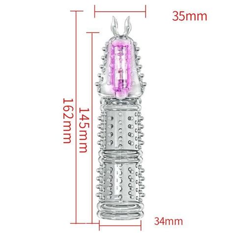 新品現貨 實惠透明水晶震動狼牙矽膠套 陰莖加長套 夫妻房事共震成人情趣性用品 穿戴式情趣用品 降敏延時成人玩具 情趣解憂館 解您所憂 想你