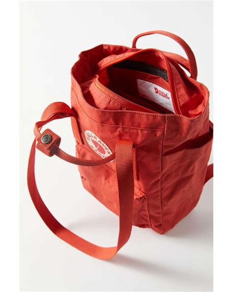 Fjallraven Synthetic Kånken Mini Tote Pack In Red Lyst