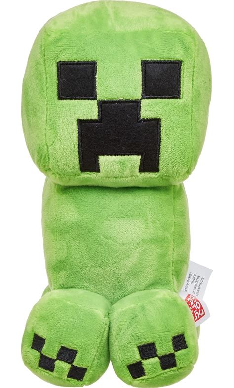 Minecraft Basic 8-Inch Plush Creeper Stuffed Animal Figure, Soft Doll Inspired by Video Game ...