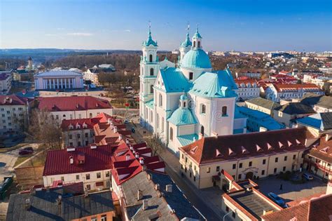 Grodno, Belarus - March 10, 2022 - a Fragment of the Old City Near the ...