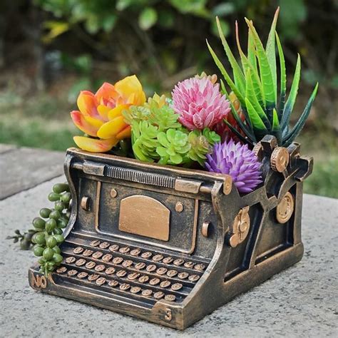 Amazon Kiktop Typewriter Decorative Planter Plant Gift Desk