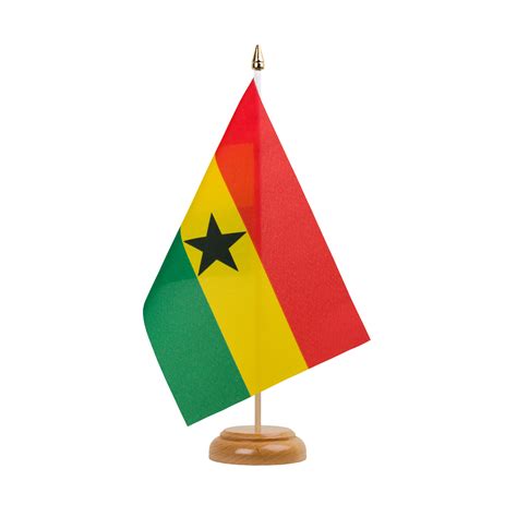 Ghana Table Flag 6x9 Wooden Maxflags Royal Flags