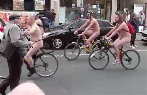 Video England S Naked Bike Ride Features Wieners Lotsa Hair Boobs