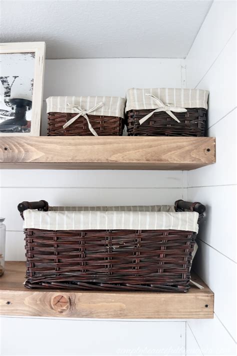 Diy Rustic Farmhouse Laundry Room Shelves Simply Beautiful By Angela