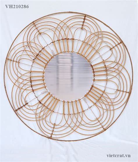 VH210286 Rattan Mirror Vietnam Handicraft Co Ltd