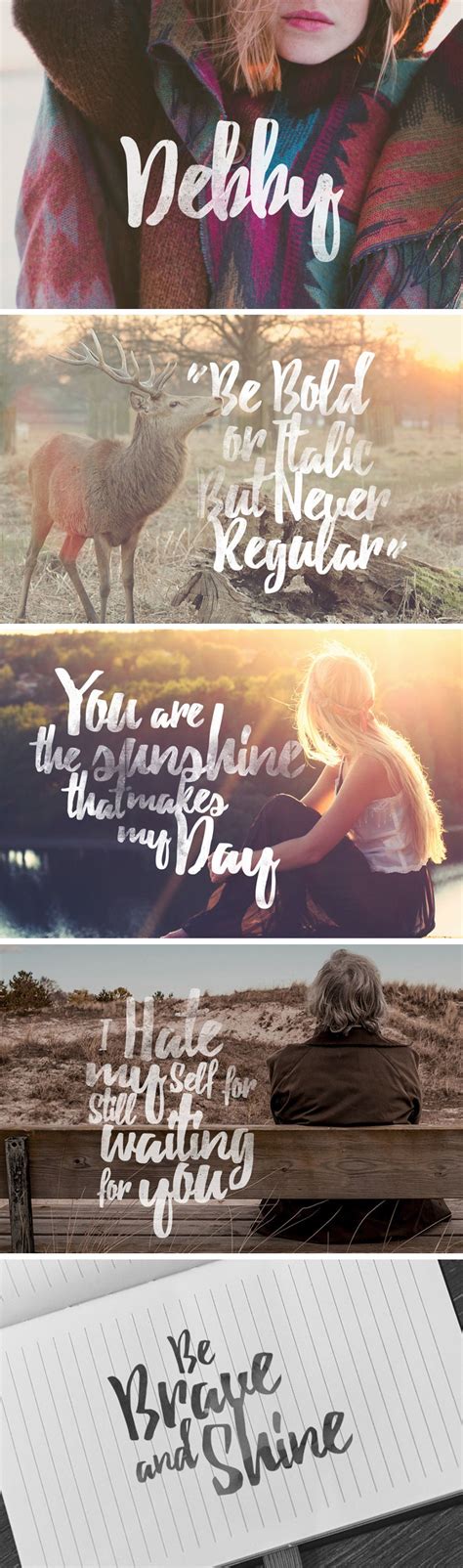 Debby Free Brush Font Free Fonts