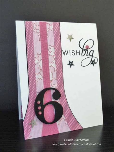 Paper Pleats And Ribbon Roses Papertrey Ink January Blog Hop Pretty