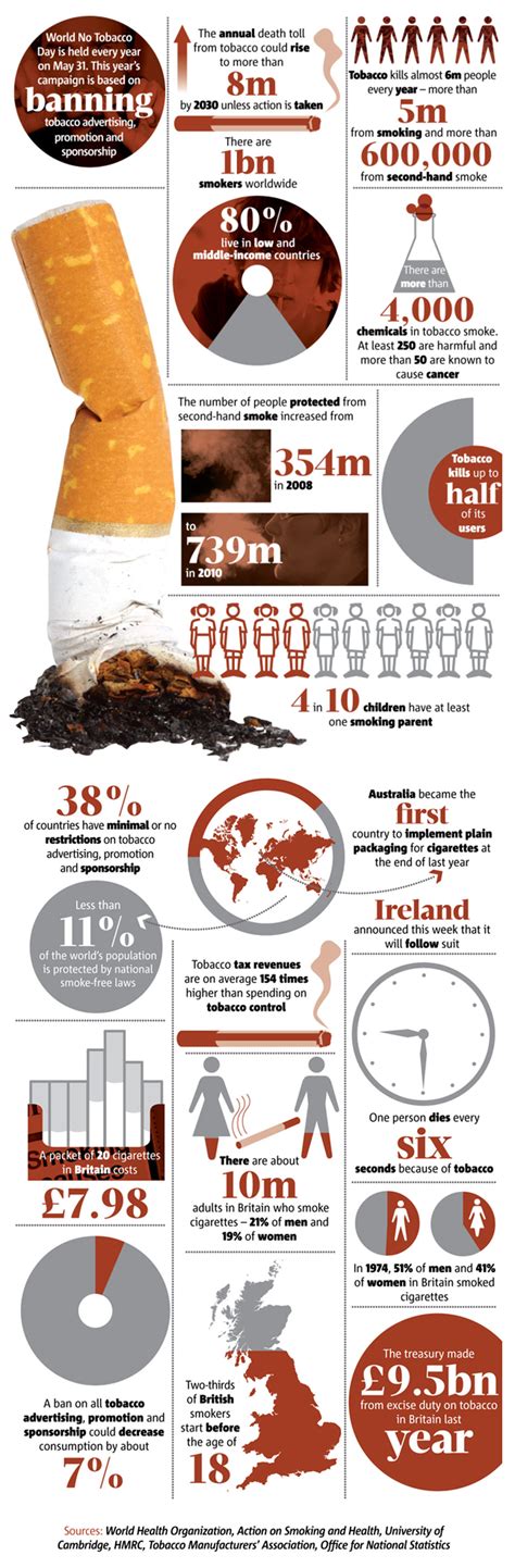 World No Tobacco Day Smoking Statistics Infographic