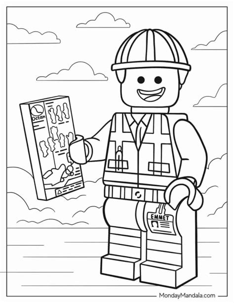 Lego Worker Coloring Pages