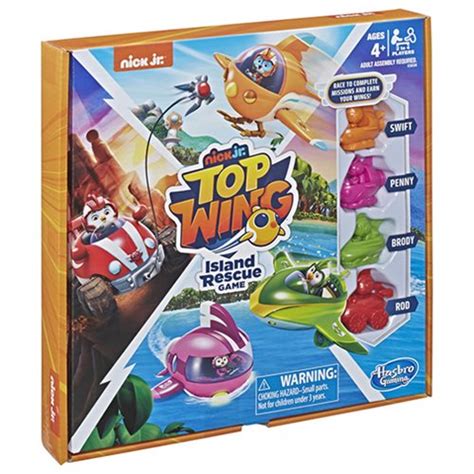 Top Wing Island Rescue Nickelodeon Board Game