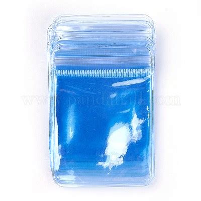 Wholesale Rectangle PVC Zip Lock Bags Pandahall