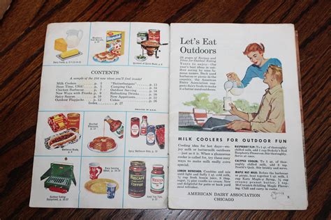 1940s Cookbook Lets Eat Outdoors Barbecue Picnic And Chocolate Recipe