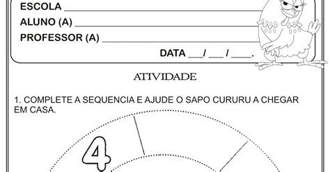 Atividade Sequência Numérica Galinha Pintadinha Ideia Criativa Gi