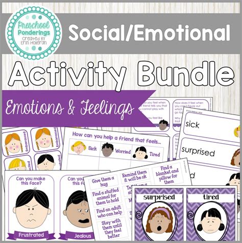 Printable Emotions and Feelings Activity Bundle - Etsy