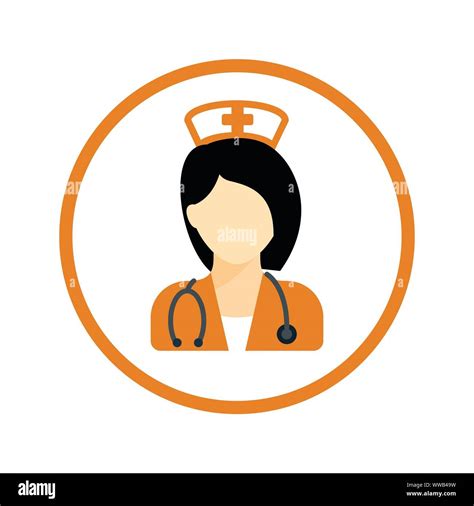 Nurse Icon Nursing Assistant Doctor Woman Medical Specialist Stock Vector Image And Art Alamy