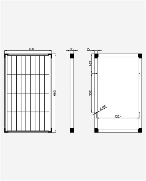 50 Watt 36v Zonnepaneel Monokristal Afm 662x460 Mm Stuks