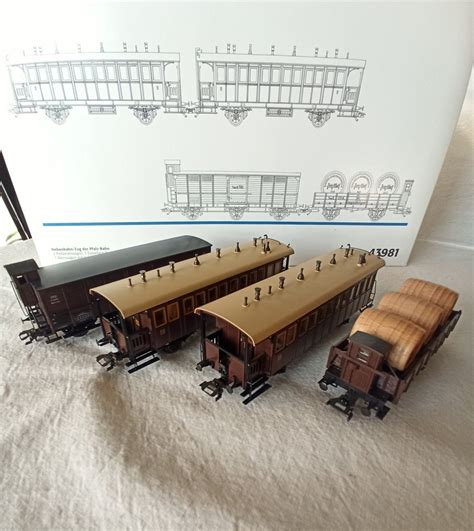 Märklin H0 43981 Model train freight wagon set 1 Set of 4