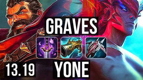 Graves Vs Yone Top Solo Kills Games M Mastery Euw