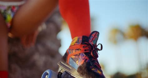 Sexy Girl In Bikini And Roller Skates Stock Footage Videohive