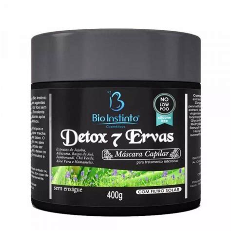 Tudo Sobre Mascara Capilar Detox Ervas Bio Instinto G