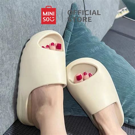 Jual Miniso Sandal Wanita Dan Pria Eva Flat Sandals Sandal Tebal Empuk