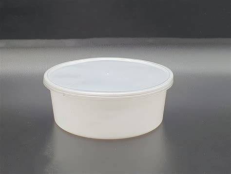 Plain Plastic Food Container White Round For Food Packaging Disposable 750ml At Rs 575piece In