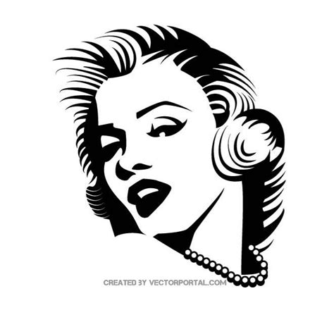 De La Actriz Marilyn Monroe Royalty Free Stock Svg Vector