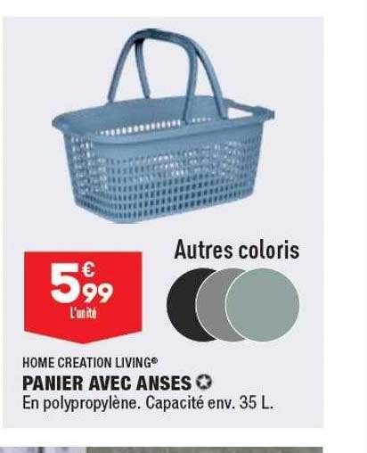 Promo Panier Avec Anses Home Création Living chez Aldi iCatalogue fr