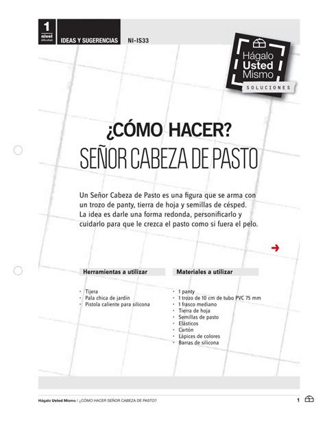 Pdf C Mo Hacer Se Or Cabeza De Pasto Hacer H Galo Usted Mismo